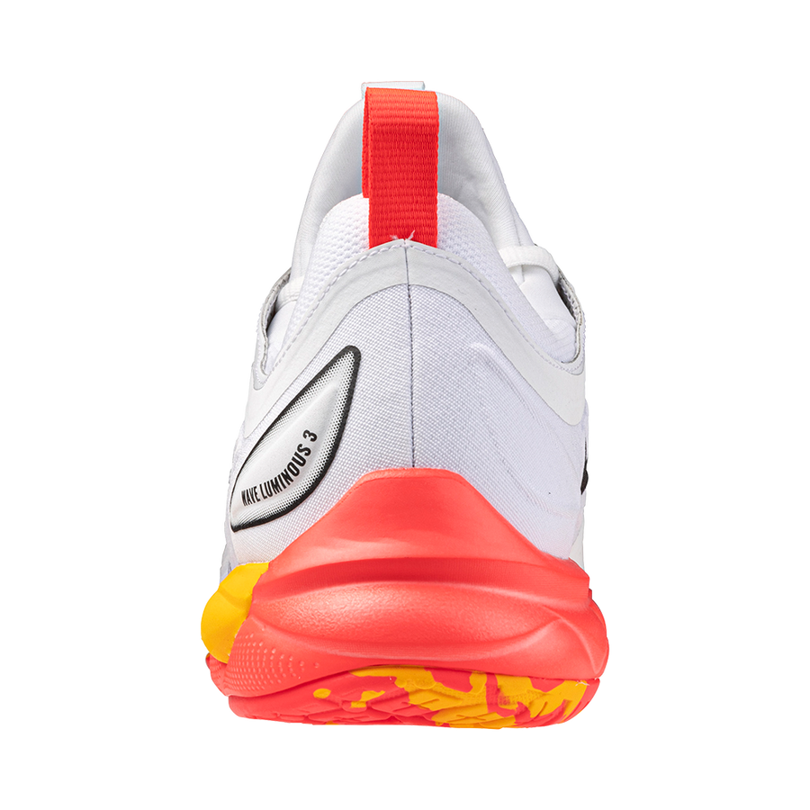 Mizuno WAVE LUMINOUS 3 White/Fiery Coral 2/Citrus